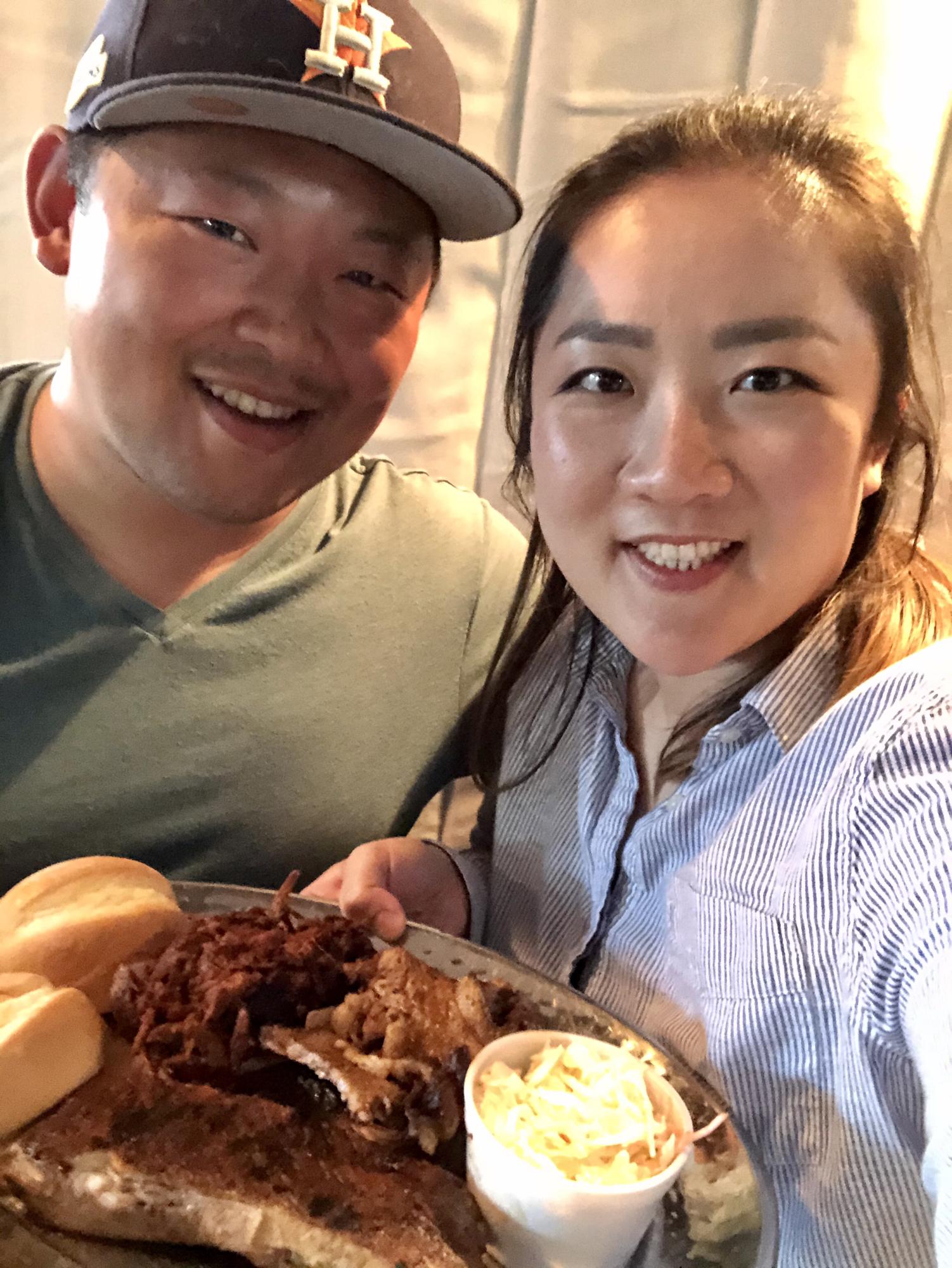 We finally got to dine in for the first time together! No more take out, to go, eating in the car, park, etc... NOT really....