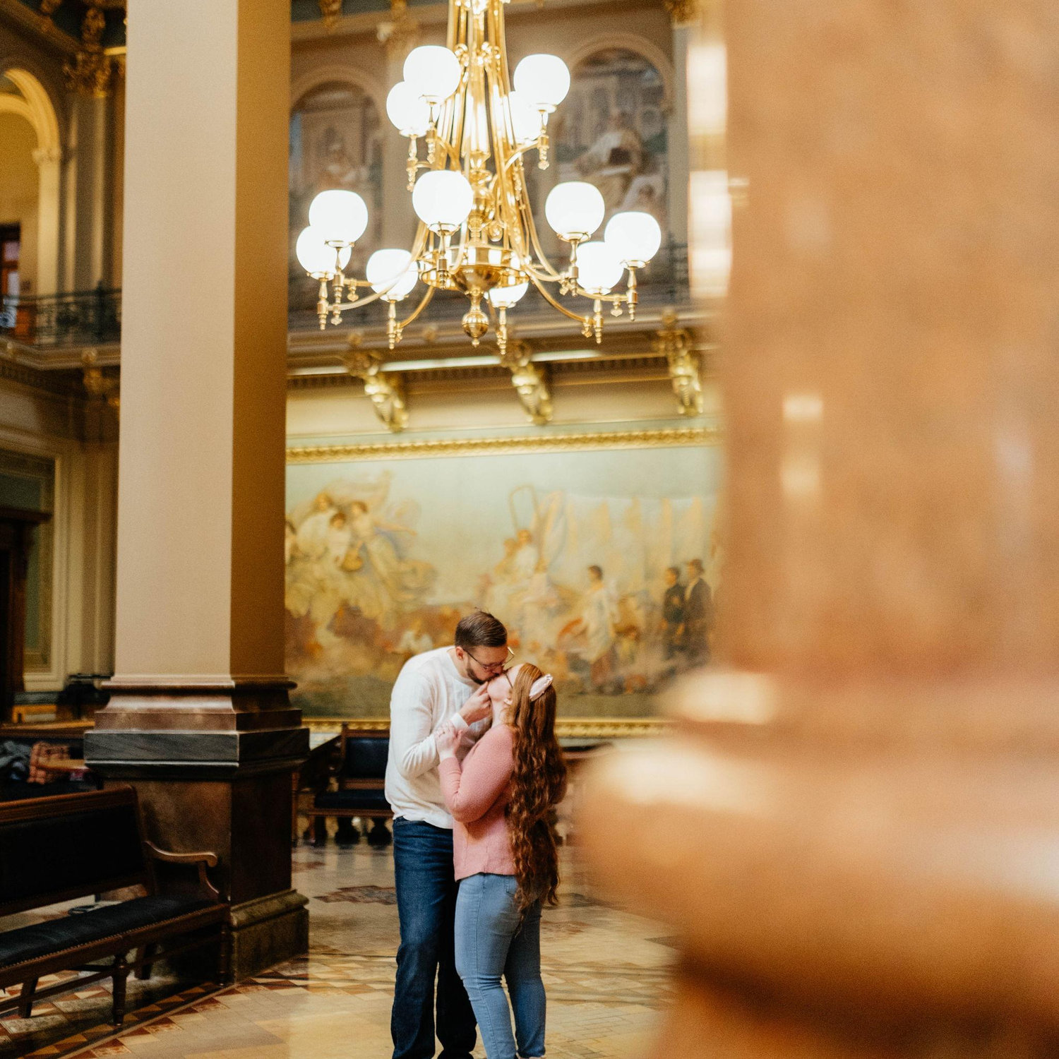 Our Engagement Photos at the Iowa State Capitol! -Courtesy of Peridot & Lace ❤️