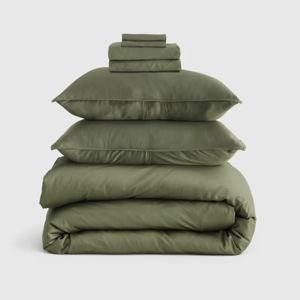 Bamboo Bedding Bundle - Olive, Queen