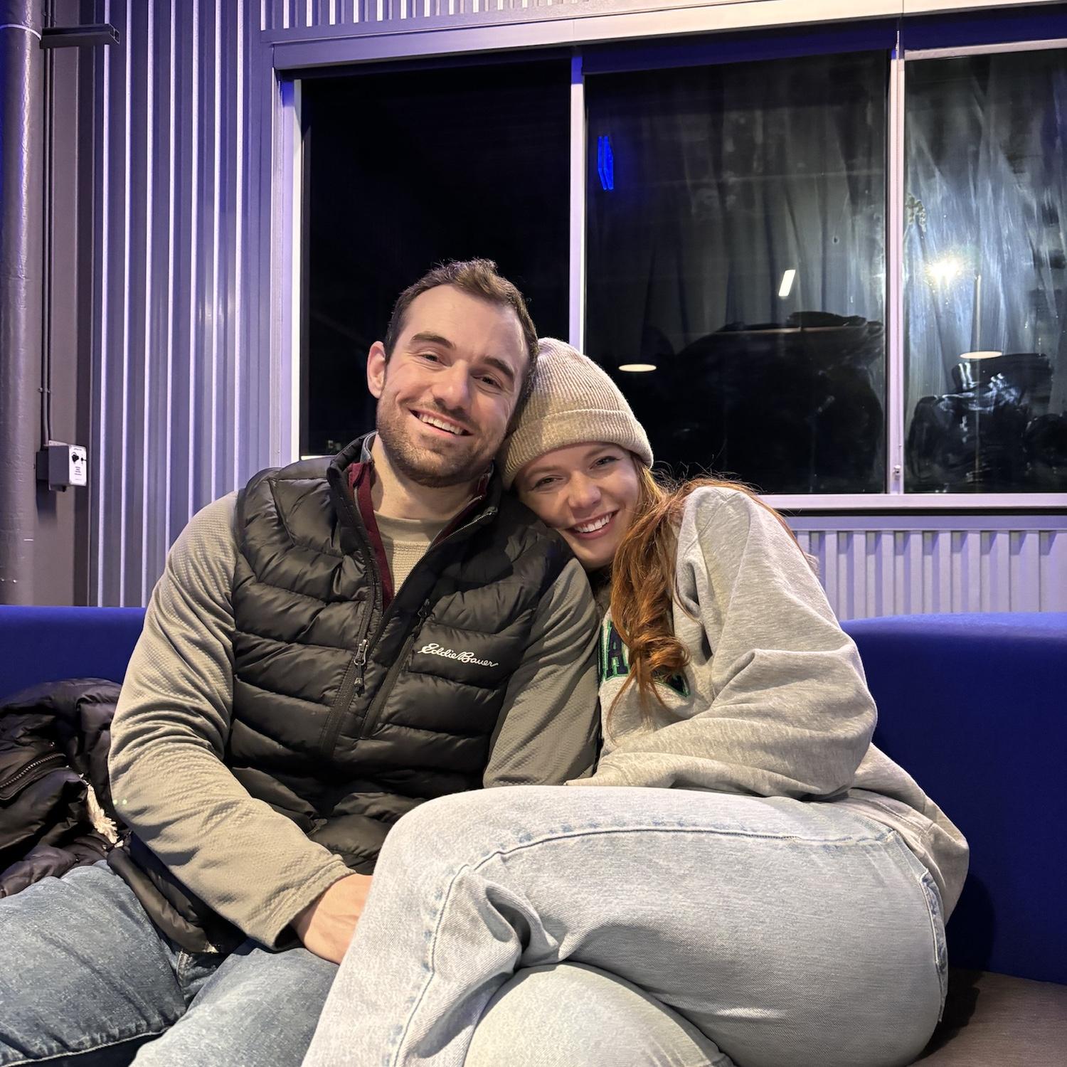 Our first picture together after we moved to Boise, Idaho! November 2023.