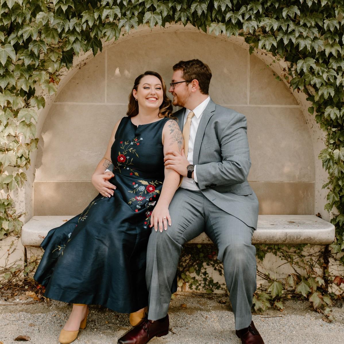 Engagement session at Longwood Gardens with Toni Marie Photography