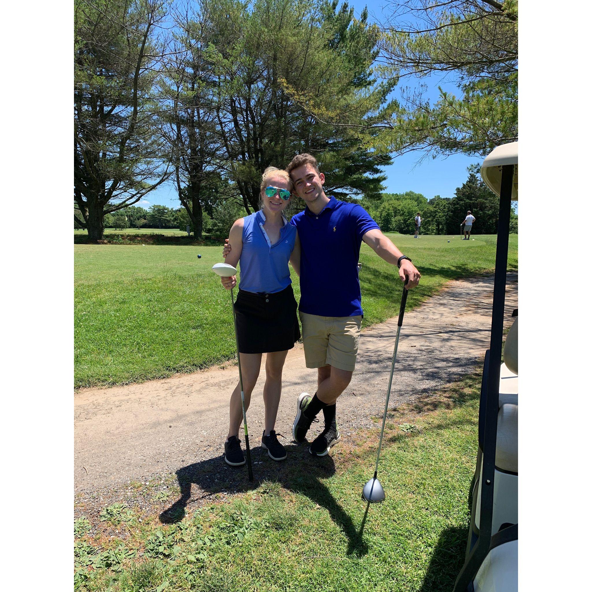 first golf outing