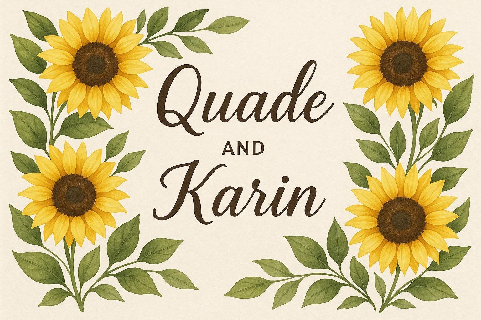 The Wedding Website of Quade Hanlin and Karin Schulze