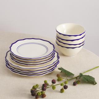 Jane 12-Piece Dinnerware Set with Cereal Bowl, Service for 4