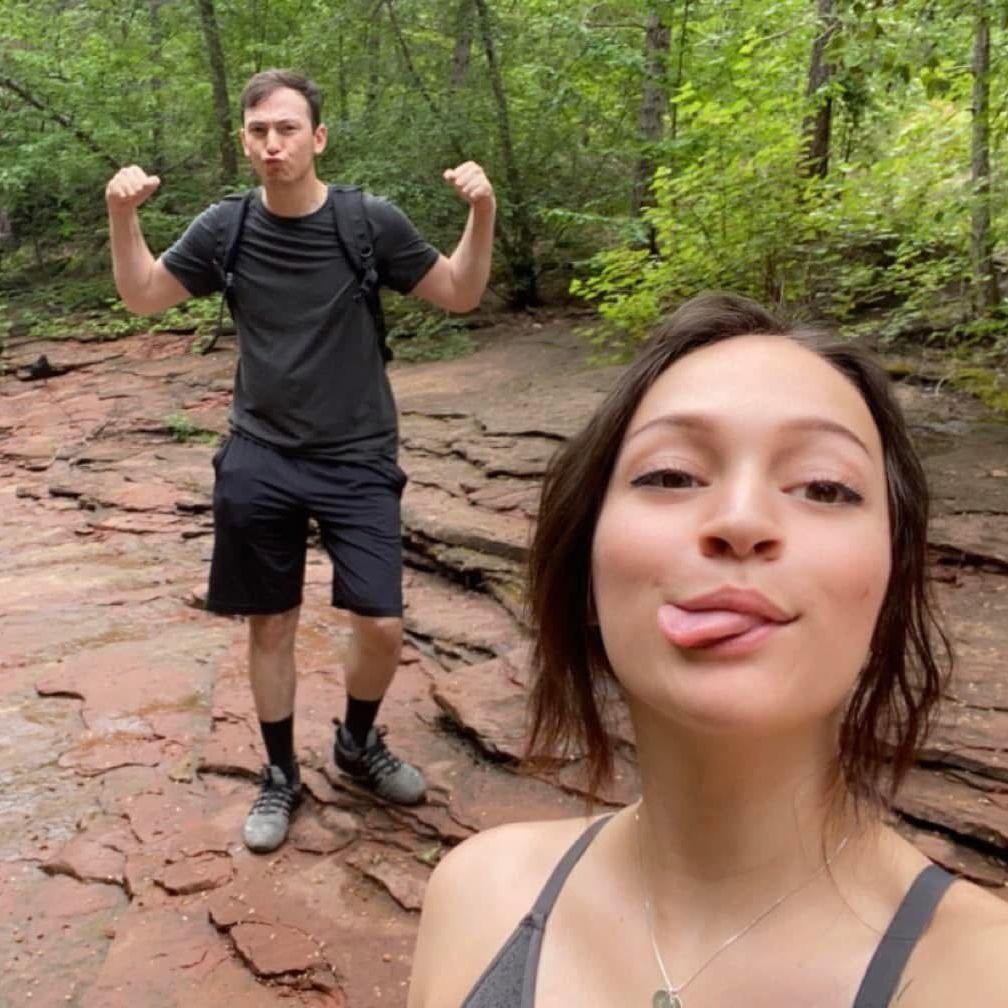 First time at Pilar's favorite trail, "The West Fork trail" in Sedona