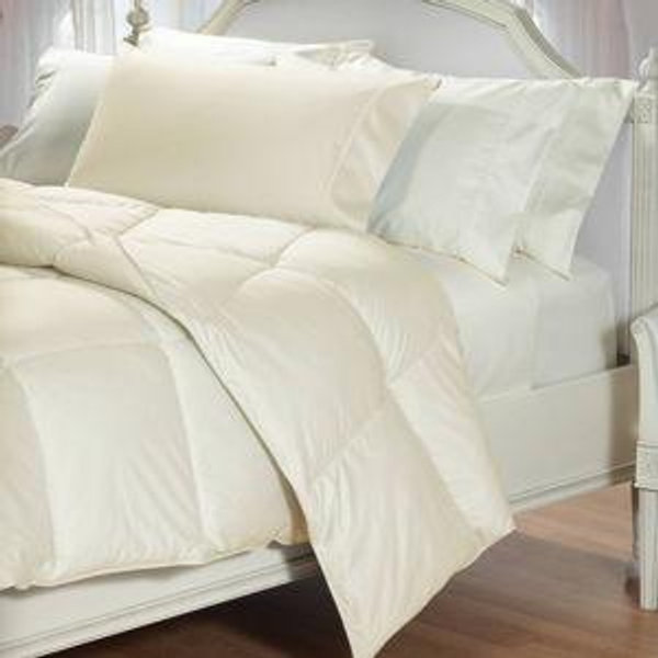 600 Fill Power Colored Sateen Down Comforter (Twin, Summer)
