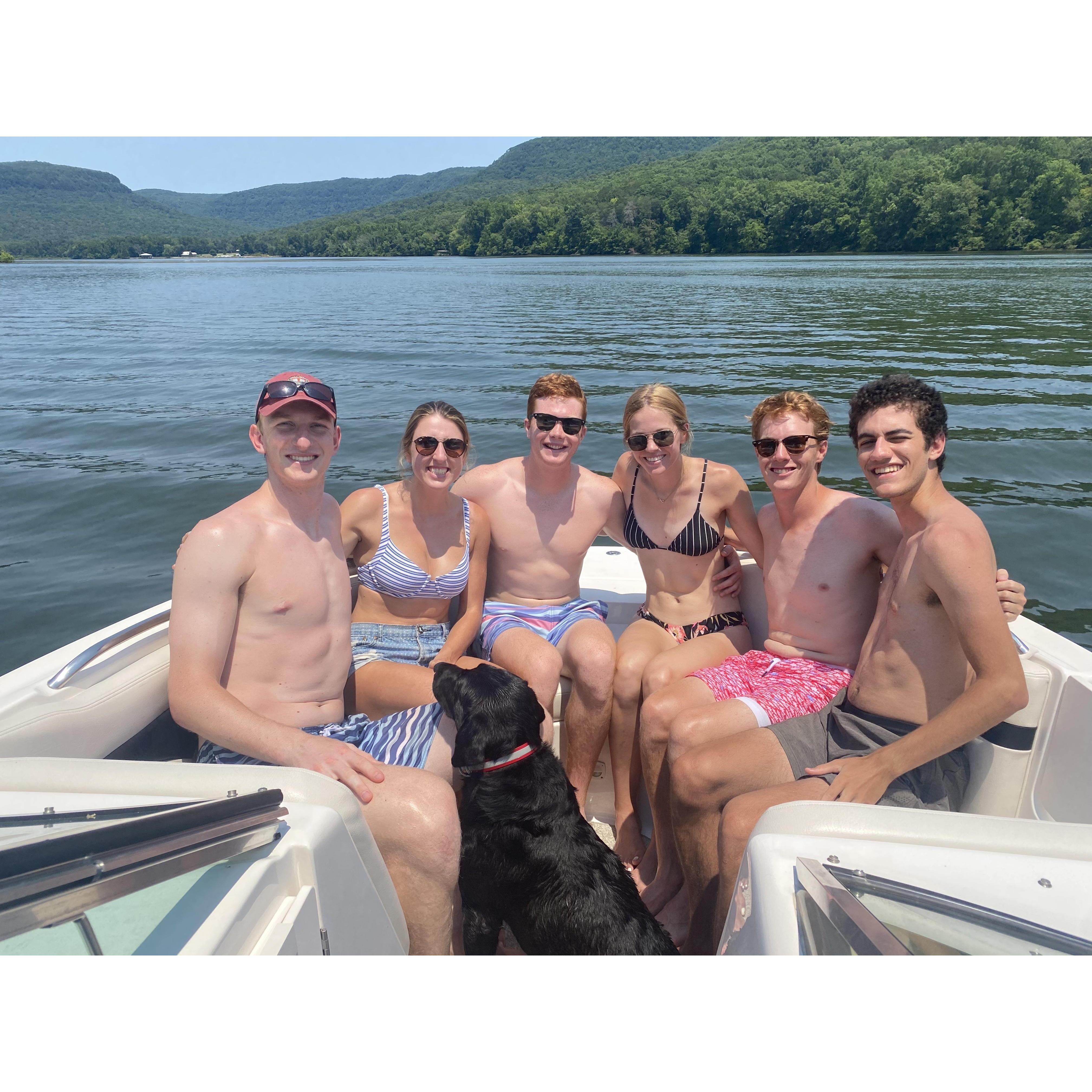 On the river with some of our best friends!