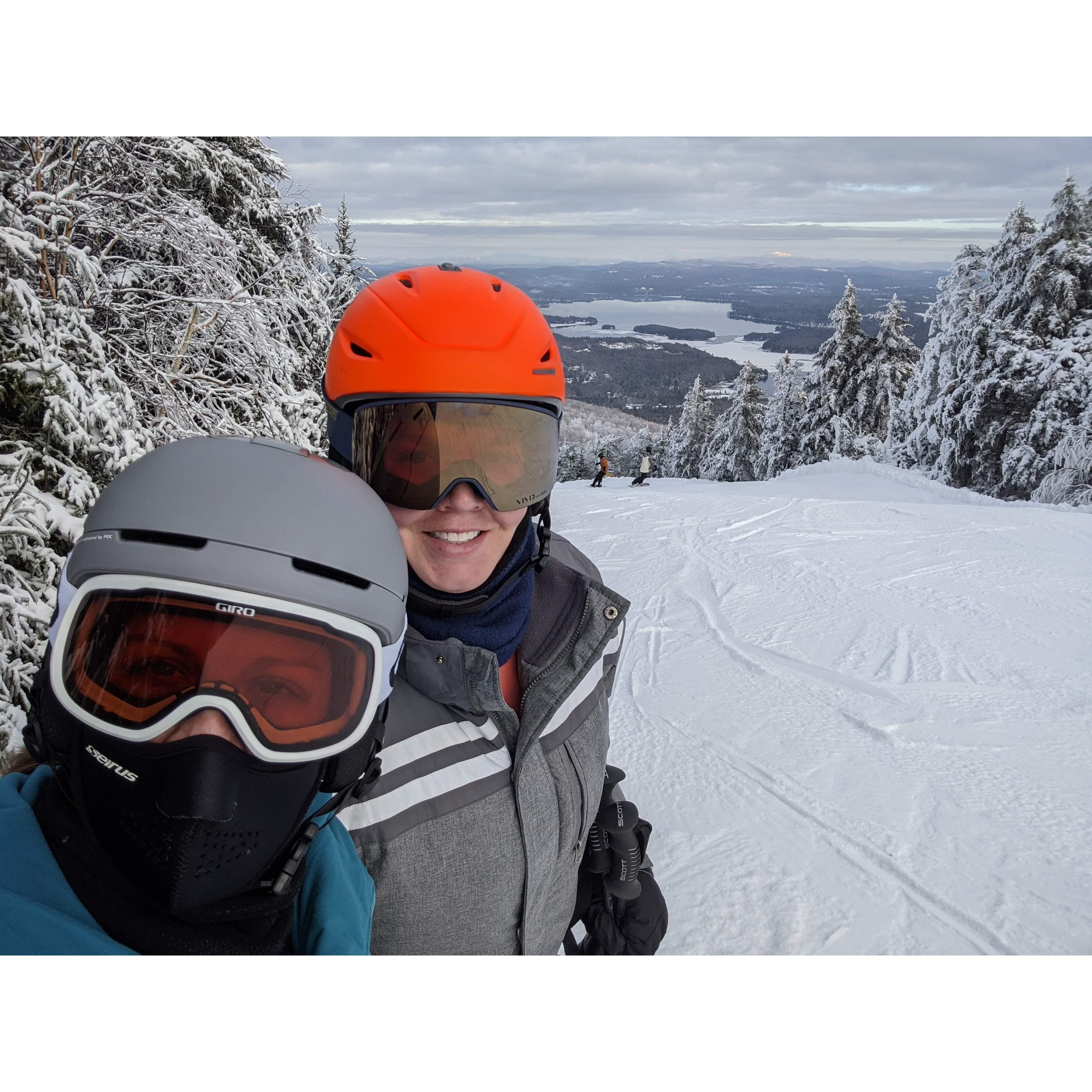 Skiing Mount Sunapee. 