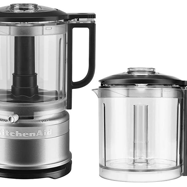KitchenAid KFC0516CCU 5 Cup Food Chopper with Extra Work Bowl - Contour Silver
