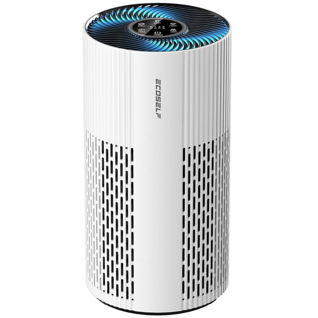 Air Purifiers for Home Large Room Up to 1500 Ft² with True HEPA Filter, 20dB Sleep Mode, 360° Air Intake & Outlet, Air Cleaner for Bedroom Pets Dander, Smoke, Dust, Odors, HAP604, Bright White