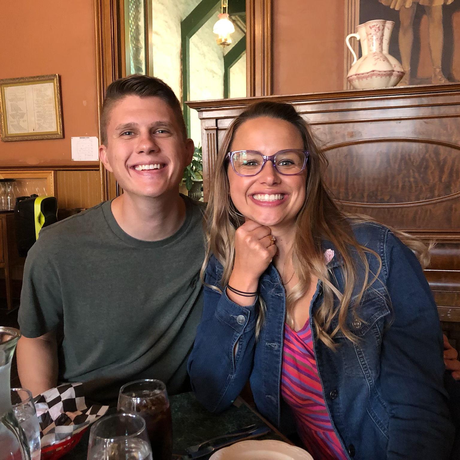 Lunch in Central City with Allie's parents