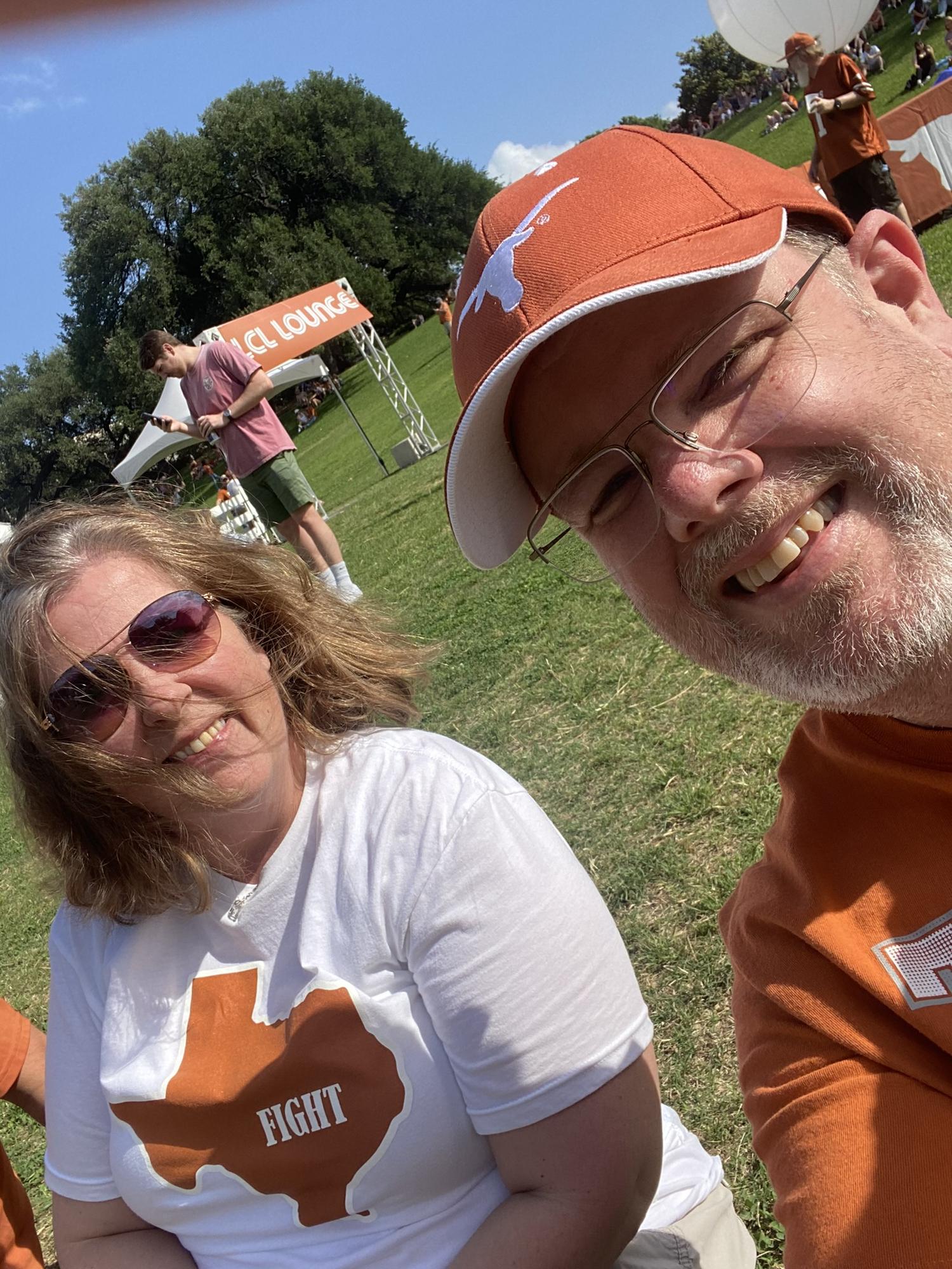 Pre-game tailgate at the Texas Longhorn spring game.