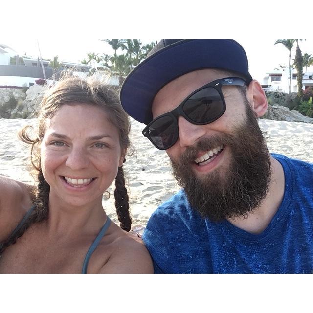 Oh how we love the beach! Nate with the water and Aves with the sun!