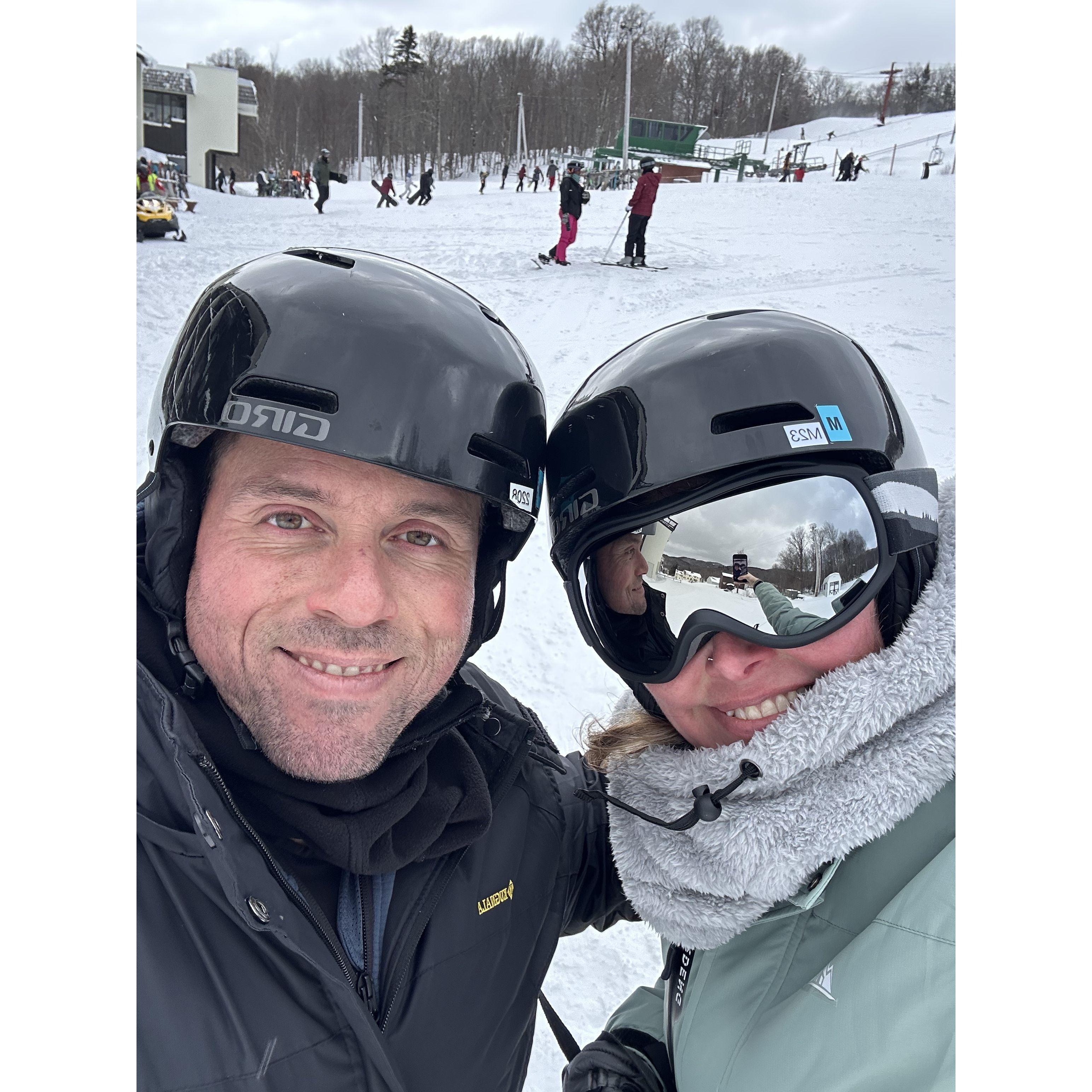 Steve teaching me how to ski!
Bolton, VT