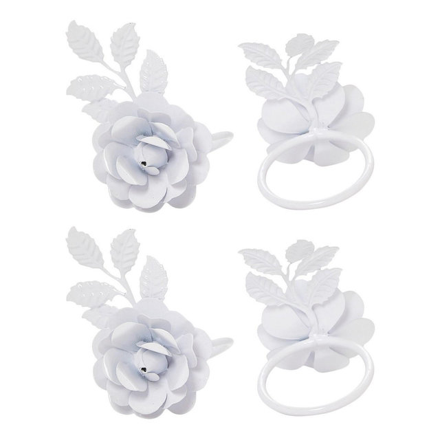 Vibhsa Rose Napkin Ring Set of 4