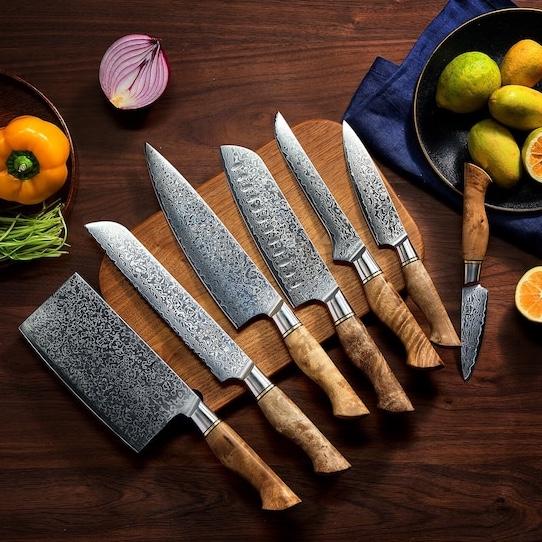 Damascus Knife Set