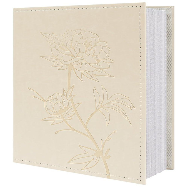 Vienrose Photo Album 1000 4×6 Photos Vegan Leather Cover Photo Book Vertical and Horizontal Pockets for 4×6 Large Capacity Picture Album for Family Wedding Baby Anniversary(1000 Pockets Beige)