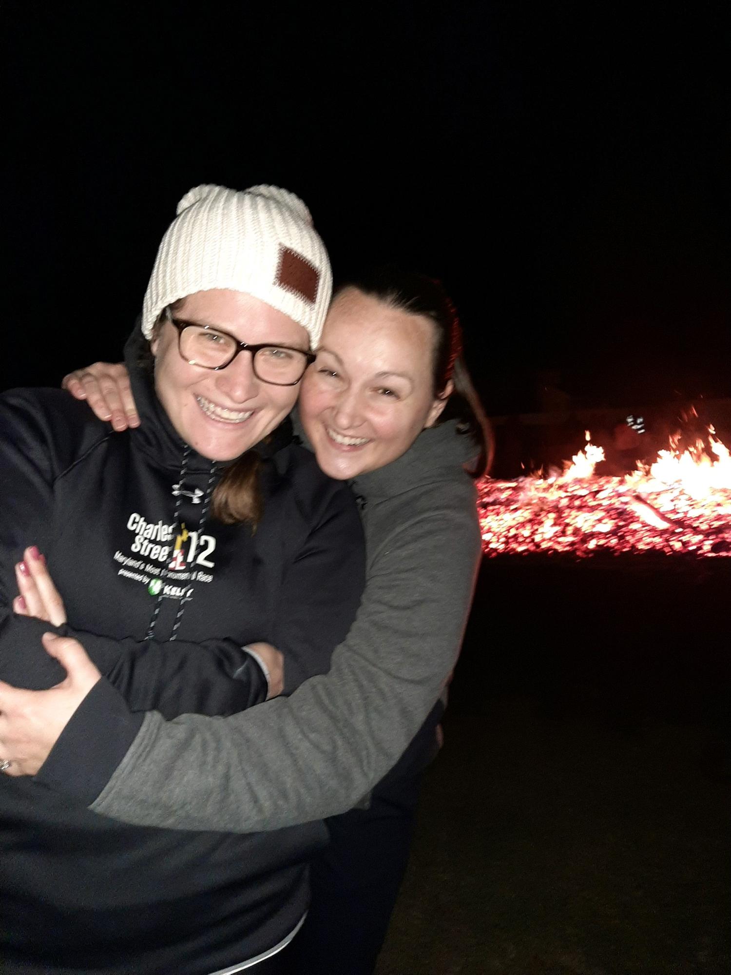Halloween weekend bonfire in Swoyersville, PA