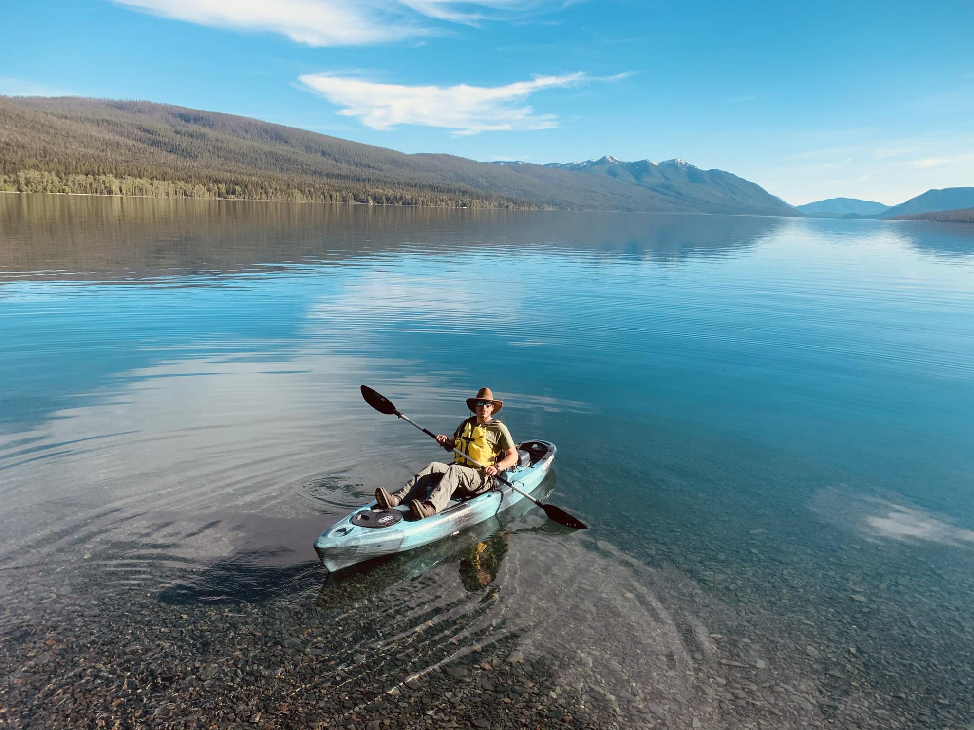 Trevor at Lake McDonald