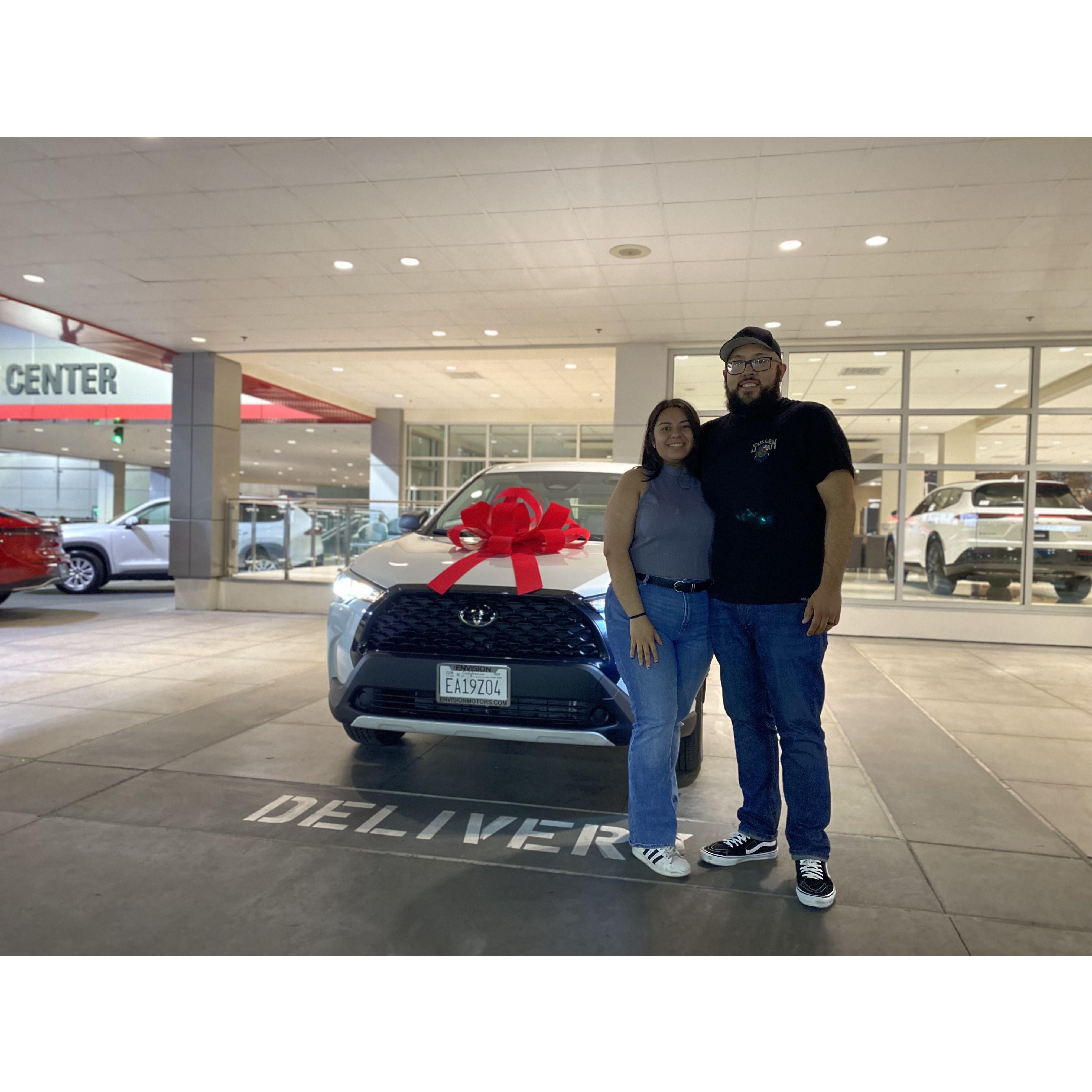 Our first car together!