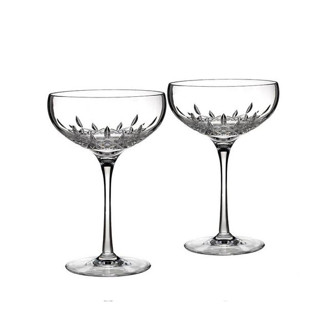 Waterford Lismore Essence Champagne Saucers, Set of 2