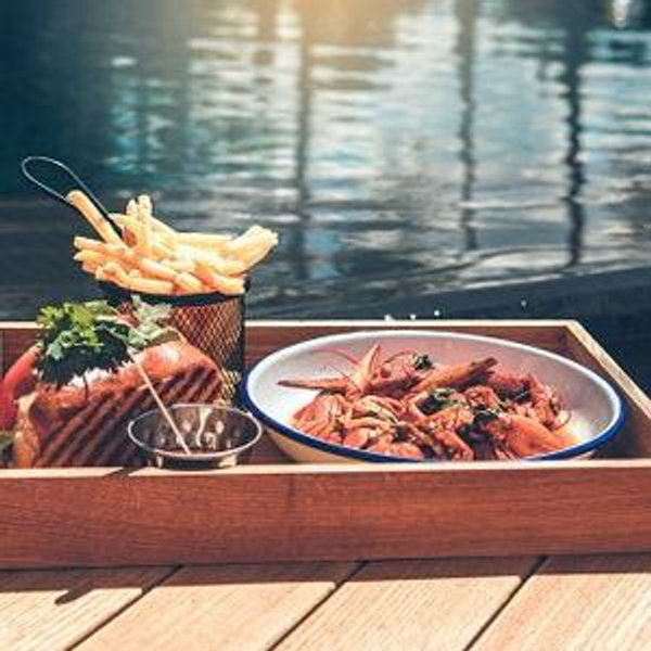 Our Honeymoon - Lunch by the Pool
