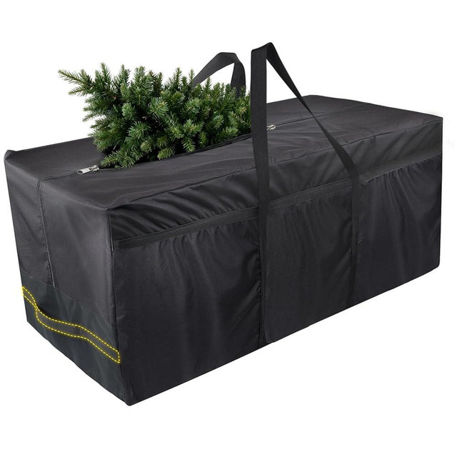 Aulock 140 Gallon 600D Oxford Christmas Tree Bag - Fits 6ft/7ft/7.5ft Trees, Multipurpose Tree Storage Box with 4 Handles for Pool Storage, 56''x24''x24''