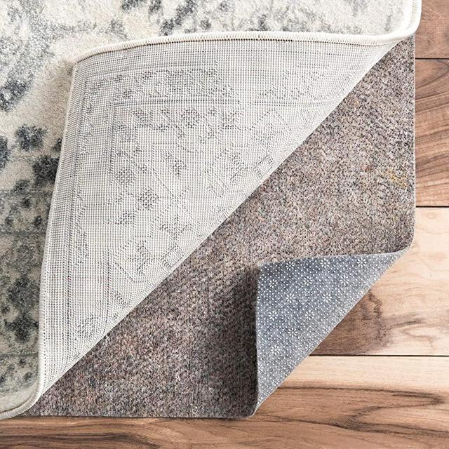nuLOOM Ultra Premium Eco Friendly Non-Slip Felt Thick Rug Pad, 8' x 10', Grey