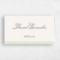Beige Wedding Place Card - Dinard