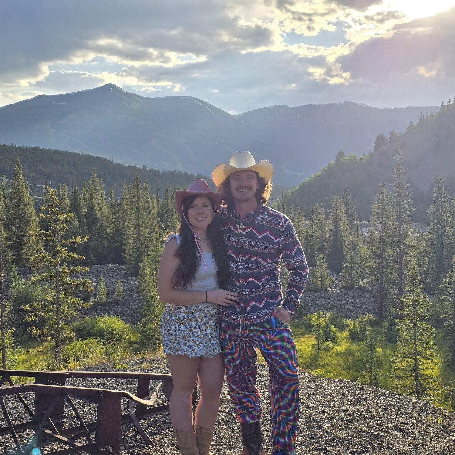 Funky Cowboy night at our friend's Wedding Rehearsal in Breckenridge, Colorado
