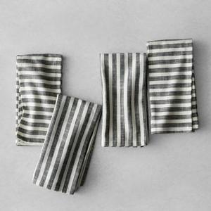 Striped Napkins (Set of 4) - Black/Cream - Hearth & Hand™ with Magnolia