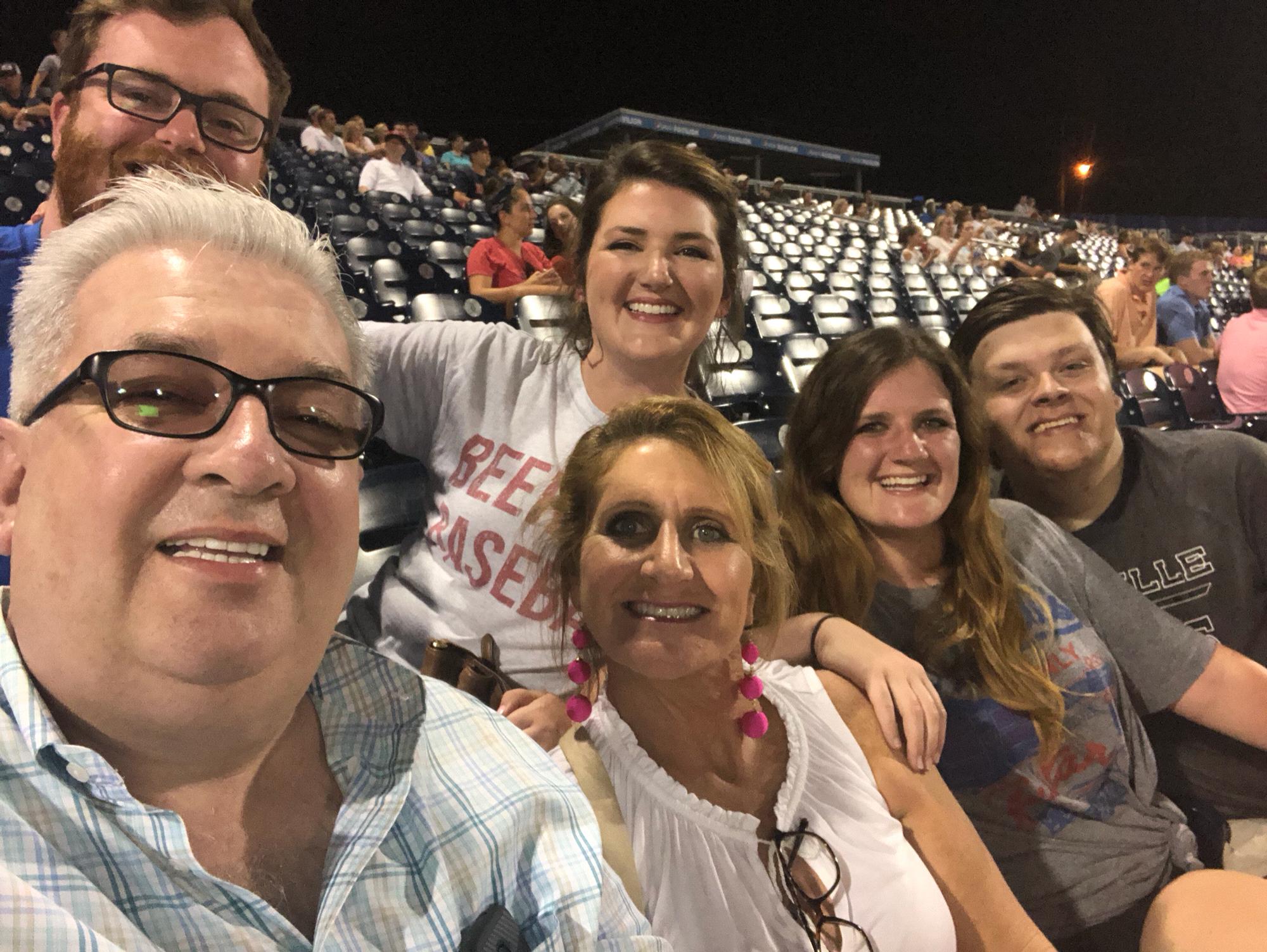 Lindsey and family at Nashville Sounds game