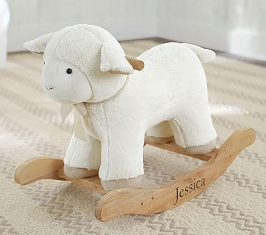 Nursery Lamb Plush Rocker