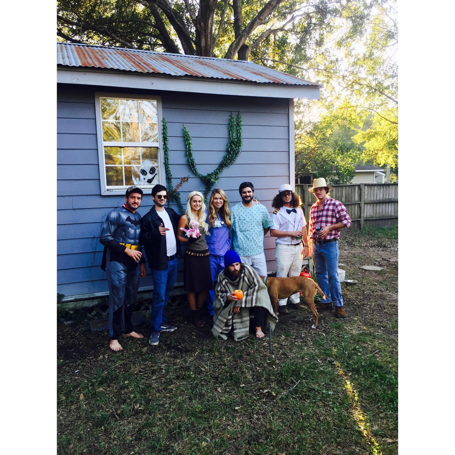 The gang at our house for our annual Halloween party