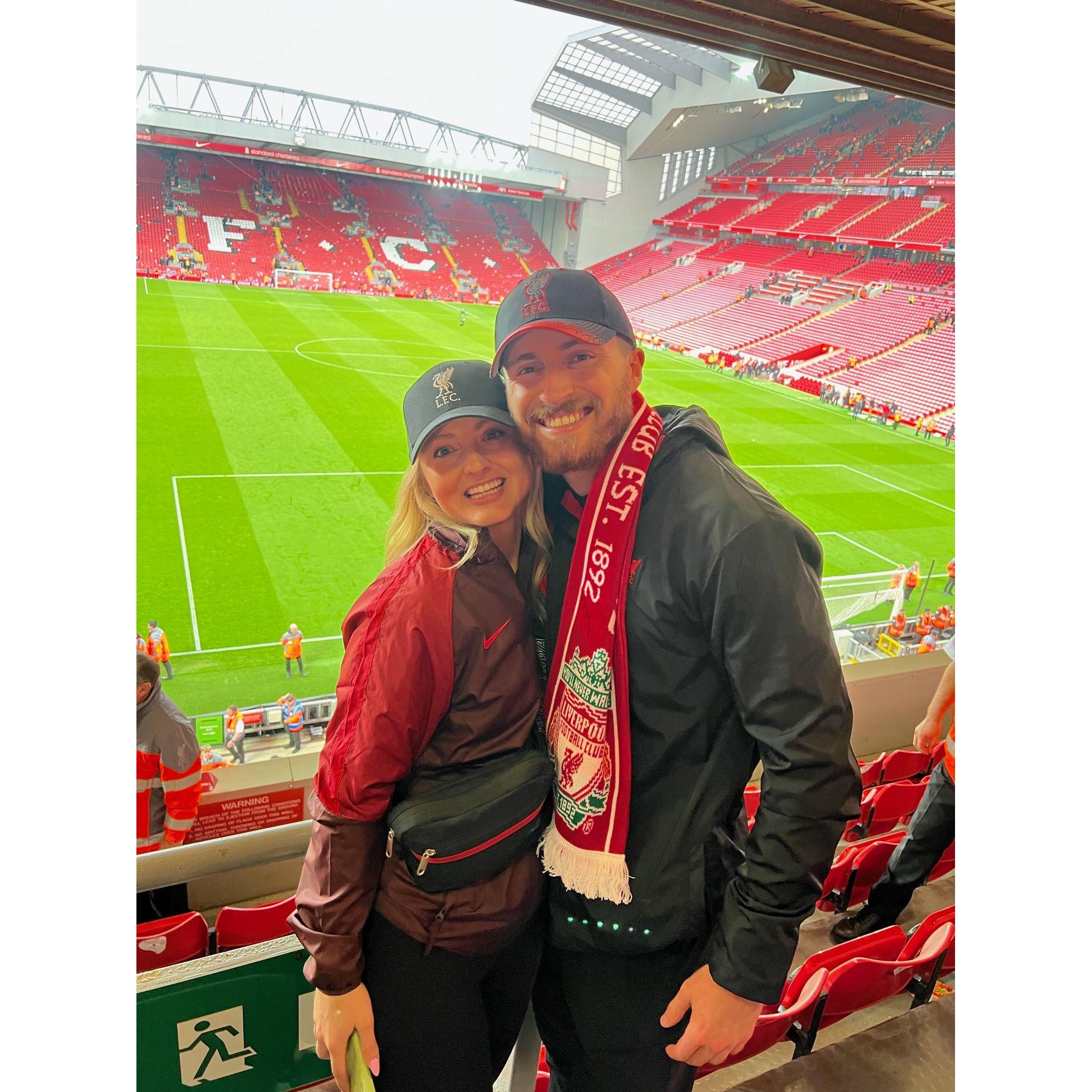 YNWA! Kyle checking off the ultimate bucket list item with a trip to Liverpool to watch the Reds play at Anfield.