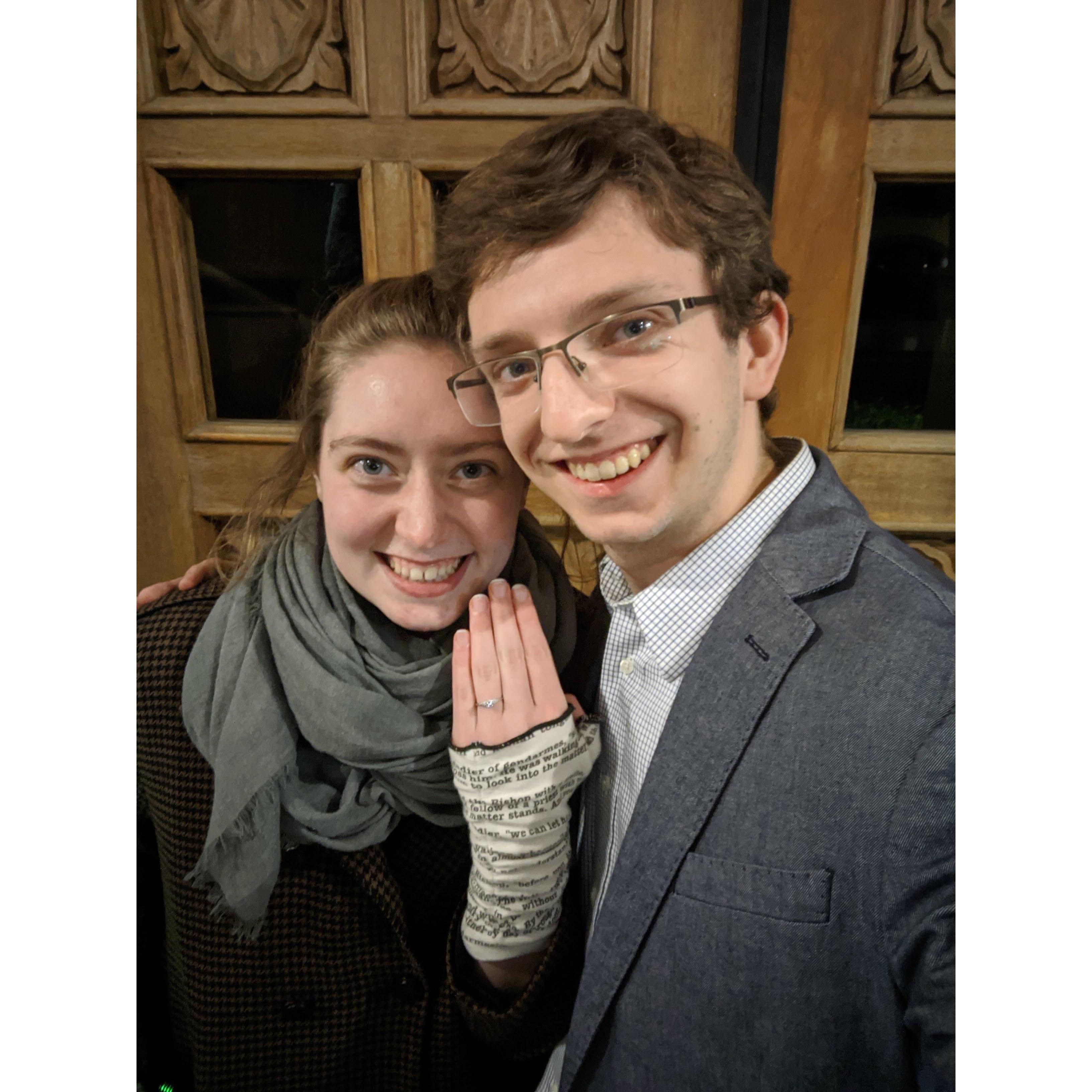 We're engaged to be married!!!