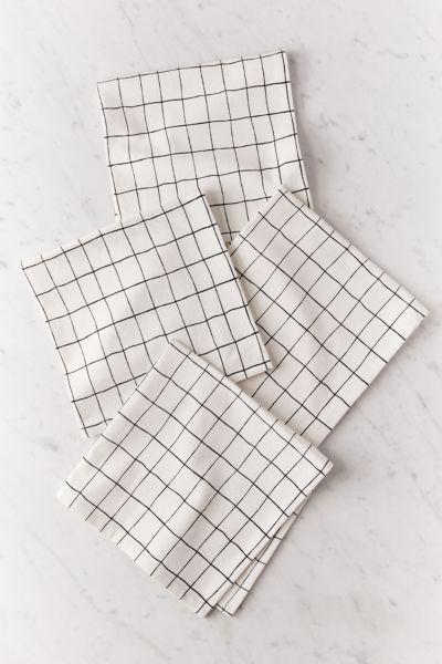 Wonky Grid Napkin Set