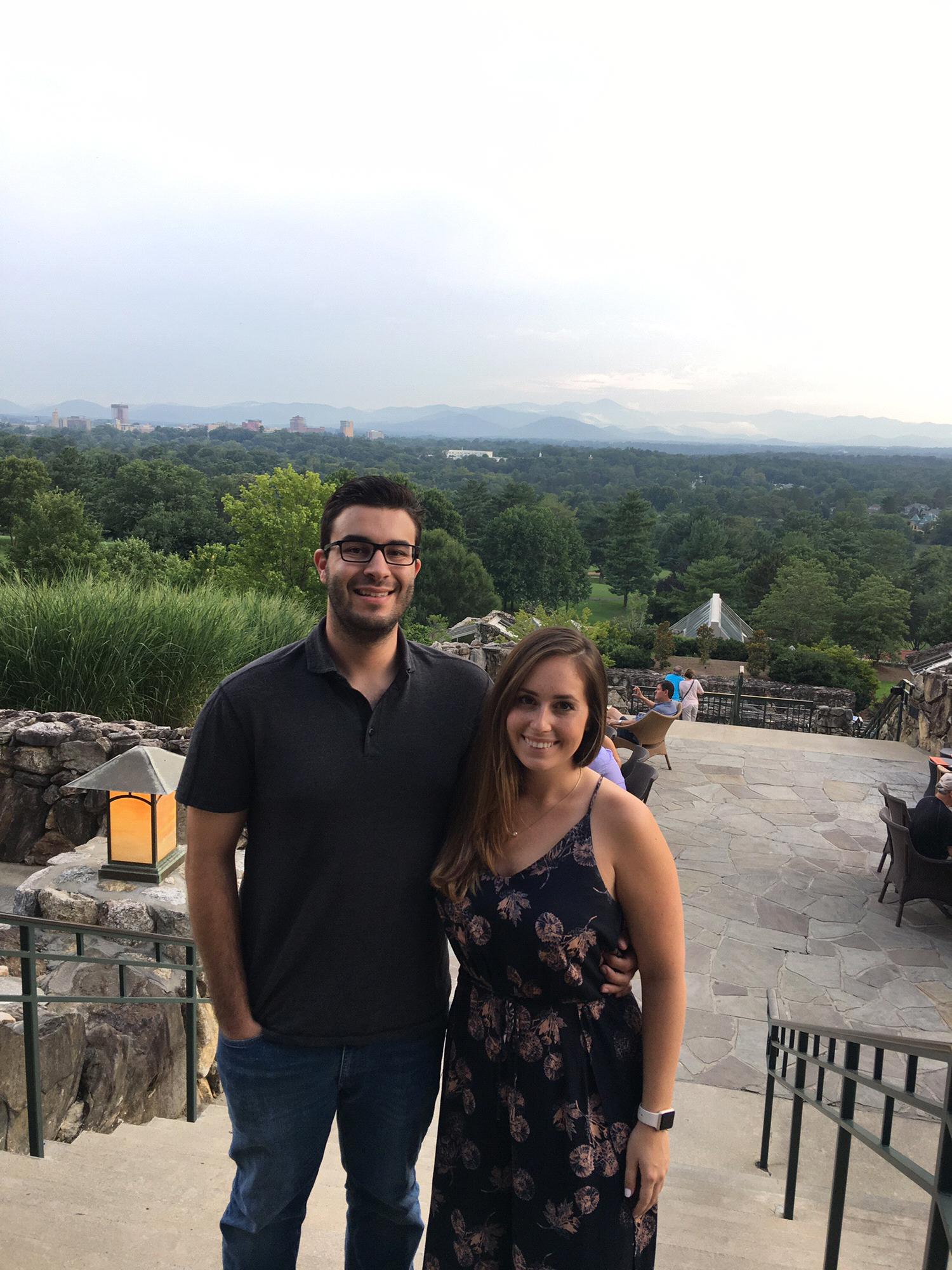 July 23, 2017: Grove Park Inn in Asheville, NC
where Alex proposed in the same spot 2 years later