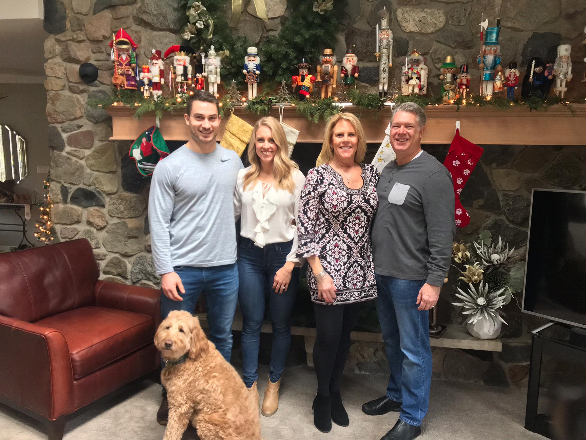 Dec. 2018. Christmas Day, off to celebrate with Alex's family