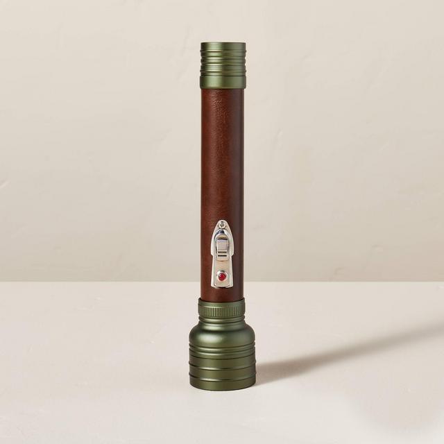 LED Flashlight Green/Brown - Hearth & Hand™ with Magnolia