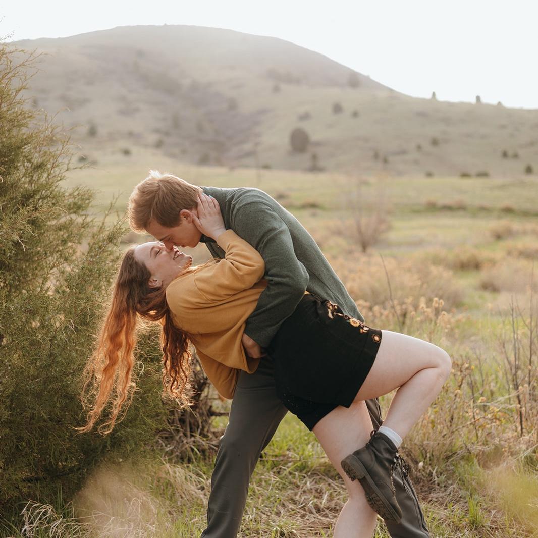 Ruthie's senior photos, with the best hype man ever! He had to get in some pictures!