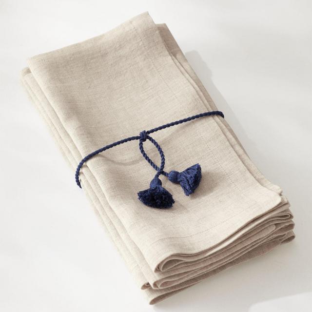 Salento Linen Napkins in Flax Color