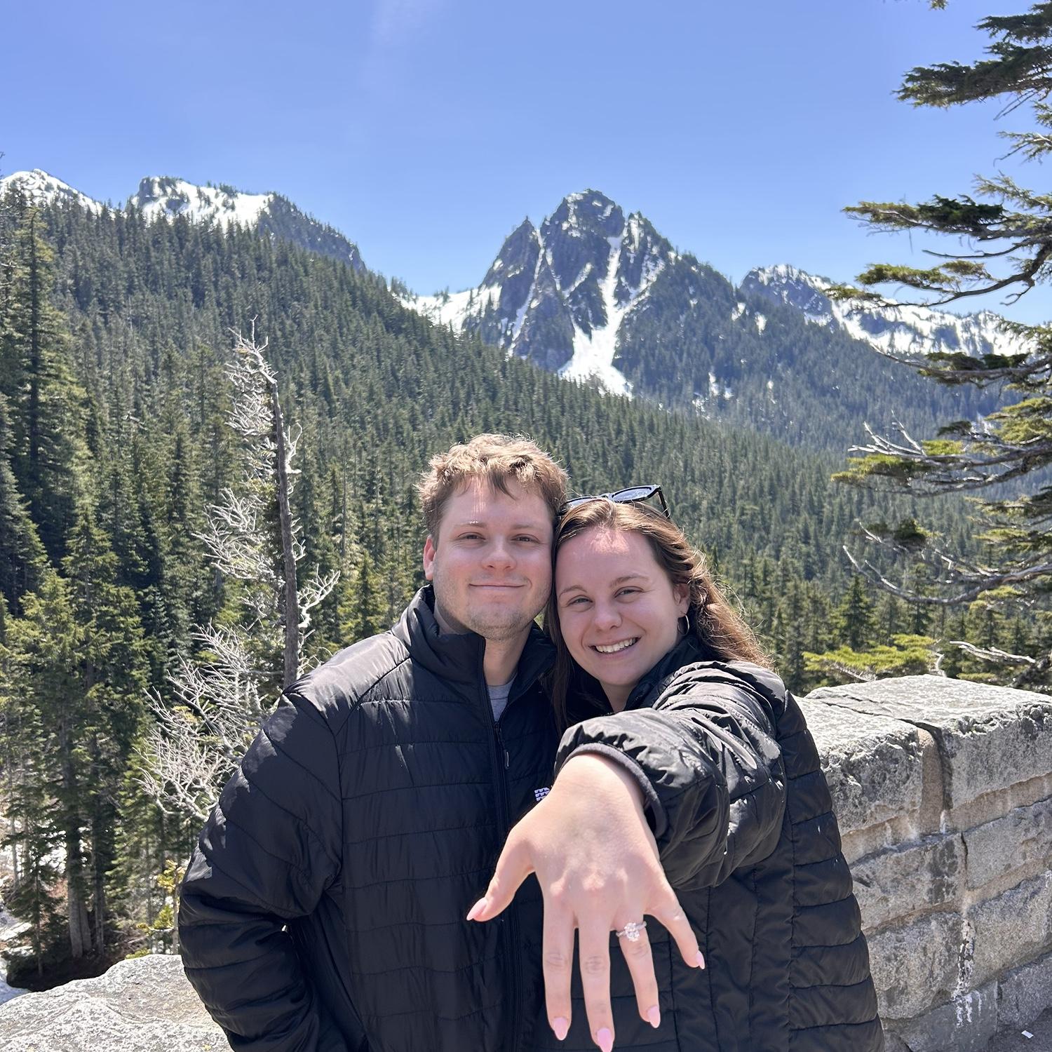 May 24, 2025 - two days after our engagement & our second day at Mount Rainier.