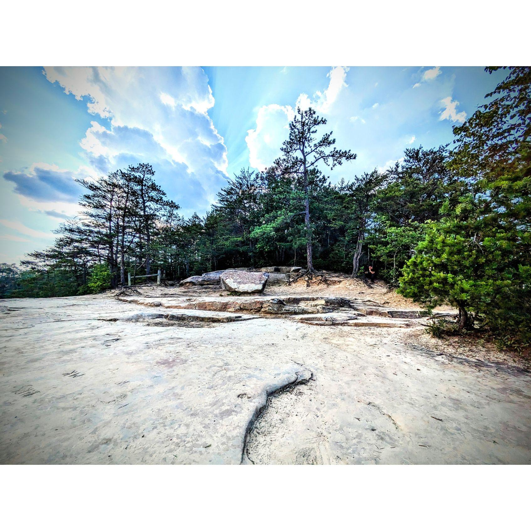 This is the ceremony site looking back.