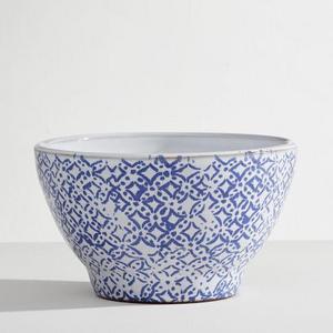 Blue Bowl, Set of 4 - Small Diamond