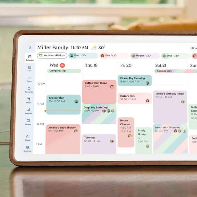 The Skylight Calendar 2 (Wood/Walnut) | Skylight