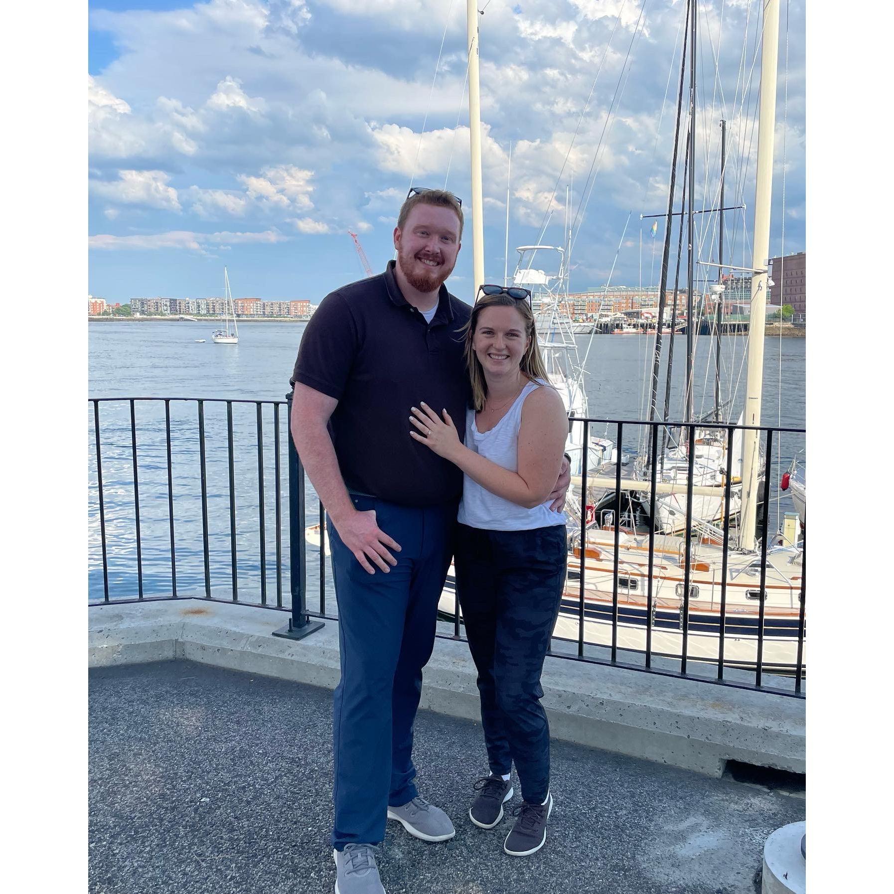 When Chris proposed on the pier.