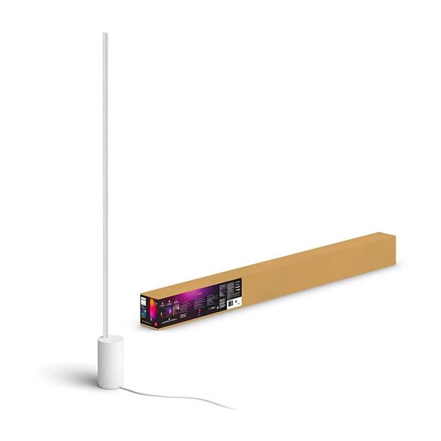 Philips Hue Gradient Signe Floor Lamp, Compatible with Alexa, Apple HomeKit and Google Assistant, White