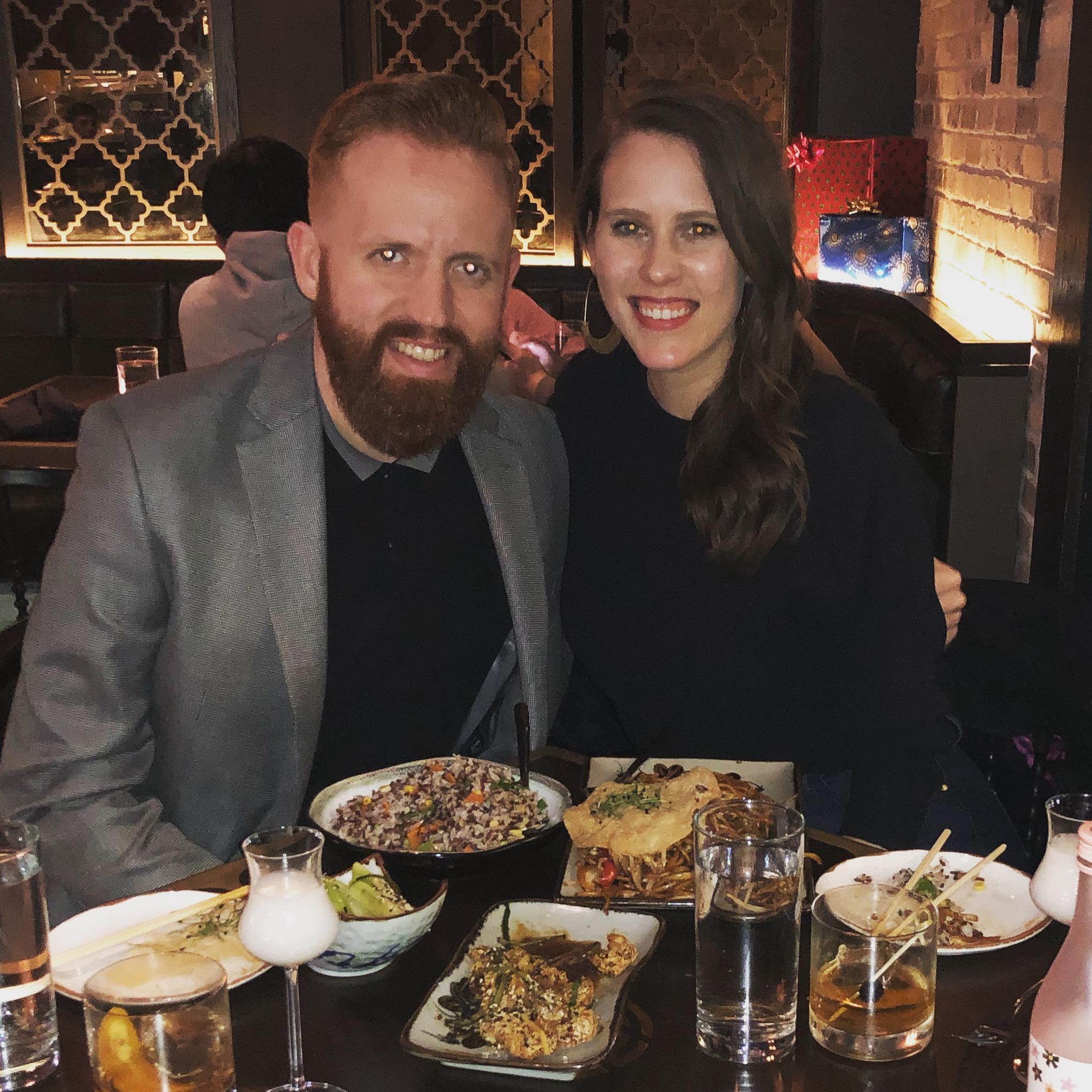 Our first new years together. We said "I love you" for the first time right as we walked into the restaurant