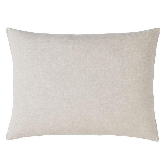 Natural Belgian Flax Linen Lounger Sham, King, Set of 2